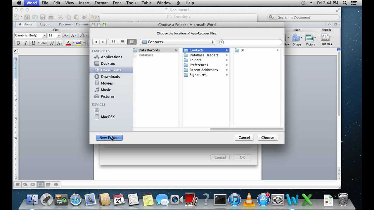 recover office for mac 2011